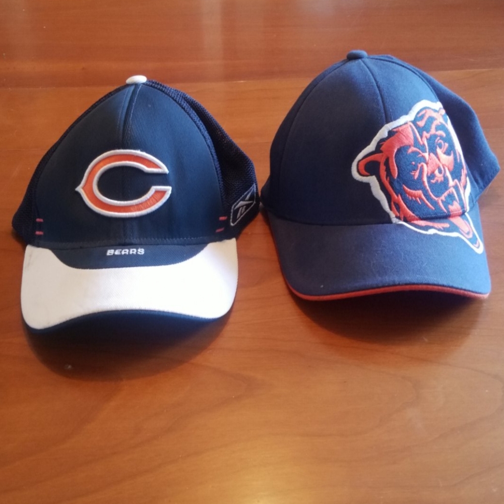 2 Chicago Bears mens hats